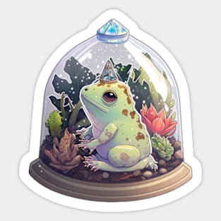 Wizard Frog in a Terrarium Sticker